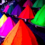 As cores vibrantes no Devaraja Market